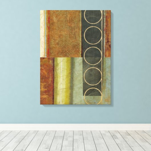 Multitextured Abstract schilderen door Visual Stud Canvas Afdruk (Insitu (Houten vloer))