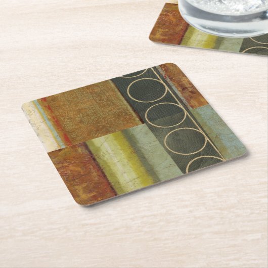 Multitextured Abstract schilderen door Visual Stud Kartonnen Onderzetters (Schuin)