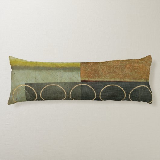 Multitextured Abstract schilderen door Visual Stud Lichaamskussen (Voorkant)