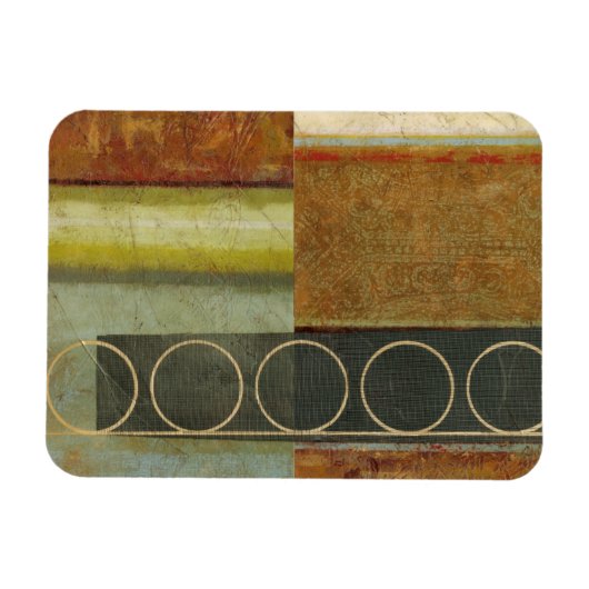 Multitextured Abstract schilderen door Visual Stud Magneet (Horizontaal)