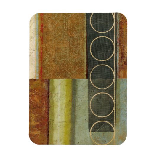 Multitextured Abstract schilderen door Visual Stud Magneet (Verticaal)