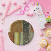 Multitextured Abstract schilderen door Visual Stud Papieren Bordje (Feest)