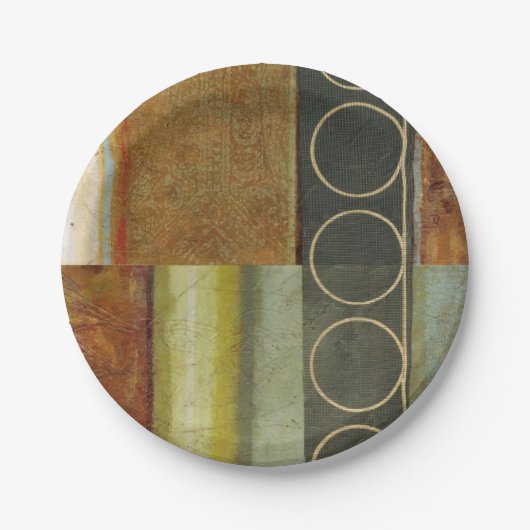 Multitextured Abstract schilderen door Visual Stud Papieren Bordje (Voorkant)