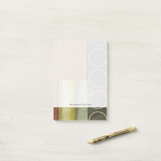 Multitextured Abstract schilderen door Visual Stud Post-it® Notes (Op bureau)