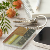 Multitextured Abstract schilderen door Visual Stud Sleutelhanger (Voorkant Rechts)