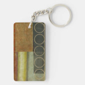 Multitextured Abstract schilderen door Visual Stud Sleutelhanger (achterkant)