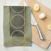 Multitextured Abstract schilderen door Visual Stud Theedoek (Quarter Fold)