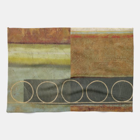 Multitextured Abstract schilderen door Visual Stud Theedoek (Horizontaal)