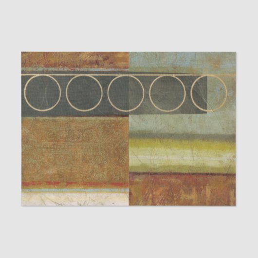 Multitextured Abstract schilderen door Visual Stud Tissuepapier (Voorkant)