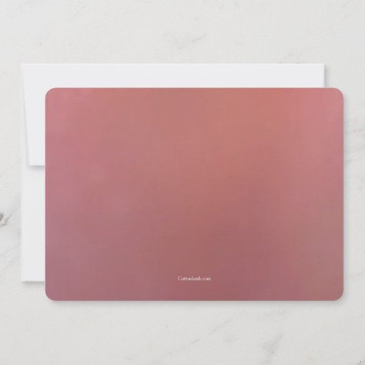 Multitoned Hydrangea uitnodiging (Achterkant)