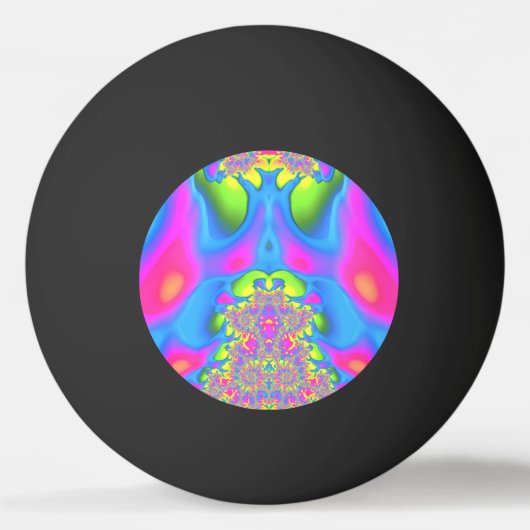 Multitude van Bright Shades ~ Fractal Design ~ Pingpongbal (Achterkant)