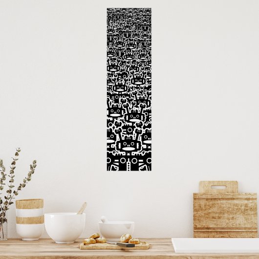 Multitude van robots poster (Keuken)