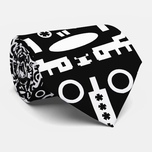 Multitude van robots stropdas (Opgerold)