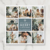 Multivakantiefoto's | Vrolijk kerstfeest | Cadeau Bedankjes Labels (Voorkant)