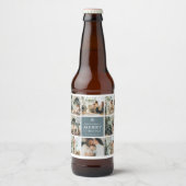 Multivakantiefoto's | Vrolijk kerstfeest | Cadeau Bier Etiket (Voorkant)