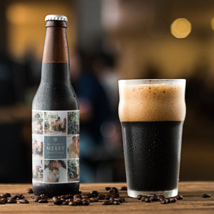 Multivakantiefoto's   Vrolijk kerstfeest   Cadeau Bier Etiket