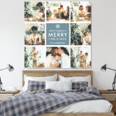 Multivakantiefoto's | Vrolijk kerstfeest | Cadeau Canvas Afdruk (Insitu (Slaapkamer))