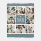 Multivakantiefoto's | Vrolijk kerstfeest | Cadeau Fleece Deken (Voorkant)