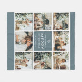 Multivakantiefoto's | Vrolijk kerstfeest | Cadeau Fleece Deken (Voorkant (Horizontaal))