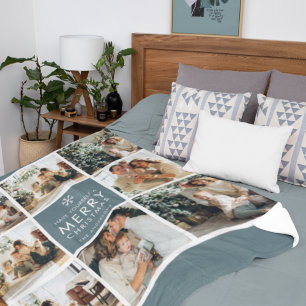 Multivakantiefoto's Vrolijk kerstfeest Cadeau Fleece Deken