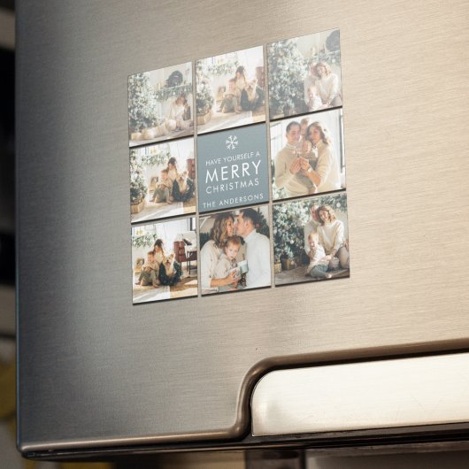 Multivakantiefoto's | Vrolijk kerstfeest | Cadeau Magneet