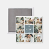 Multivakantiefoto's | Vrolijk kerstfeest | Cadeau Magneet (Voorkant / Achterkant)