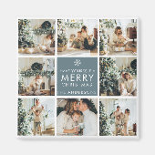 Multivakantiefoto's | Vrolijk kerstfeest | Cadeau Magneet (Voorkant)