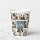 Multivakantiefoto's | Vrolijk kerstfeest | Cadeau Papieren Bekers (Achterkant)