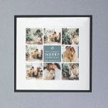 Multivakantiefoto's | Vrolijk kerstfeest | Cadeau Poster<br><div class="desc">Collage Holiday-foto's | Vrolijk kerstfeest | Cadeau</div>