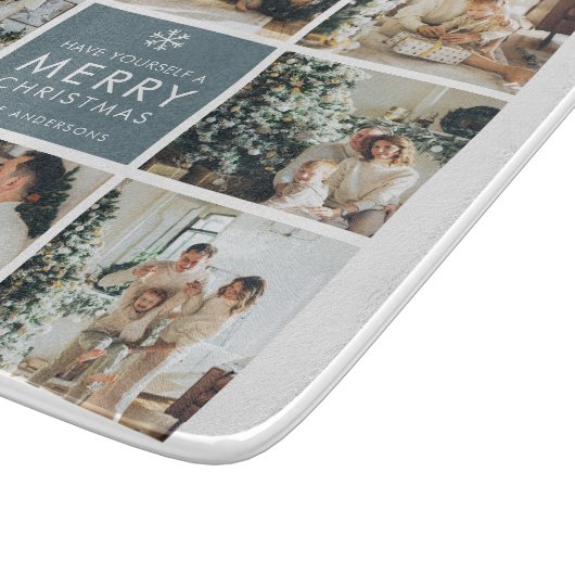 Multivakantiefoto's | Vrolijk kerstfeest | Cadeau Snijplank (Hoek)