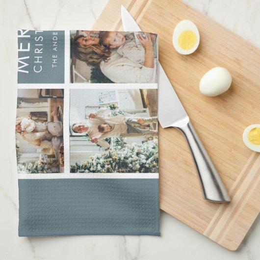 Multivakantiefoto's | Vrolijk kerstfeest | Cadeau Theedoek (Quarter Fold)