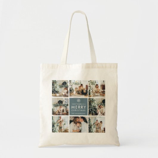Multivakantiefoto's | Vrolijk kerstfeest | Cadeau Tote Bag (Voorkant)