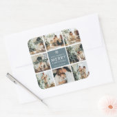 Multivakantiefoto's | Vrolijk kerstfeest | Cadeau Vierkante Sticker (Envelop)