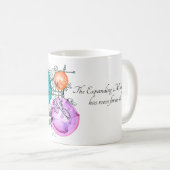 Multiverse kleurrijke Abstracte kunst uitbreiden Koffiemok (Voorkant rechts)