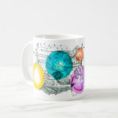 Multiverse kleurrijke Abstracte kunst uitbreiden Koffiemok (Voorkant links)