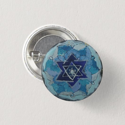 Multiverse Magen David Ronde Button 3,2 Cm (Voorkant /achterkant)