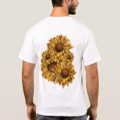Multizonnebloemen T-shirt (Achterkant)
