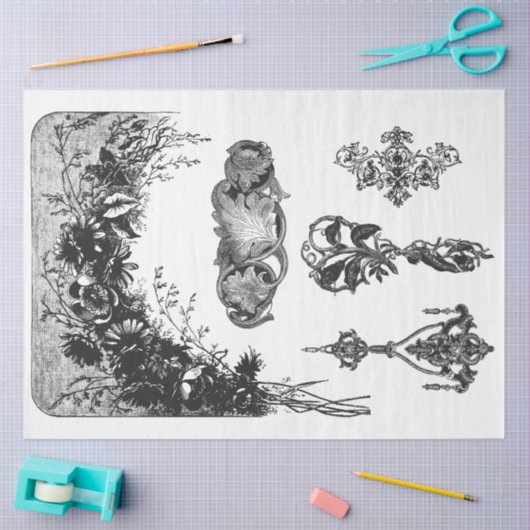 Multizwart-wit Motifs - Ontkoppeld papier (Craft)