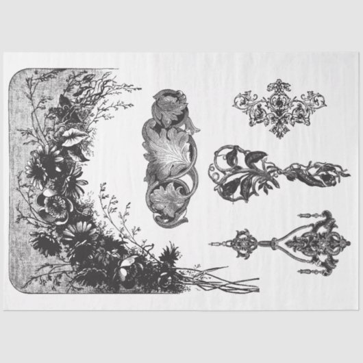 Multizwart-wit Motifs - Ontkoppeld papier (Voorkant)