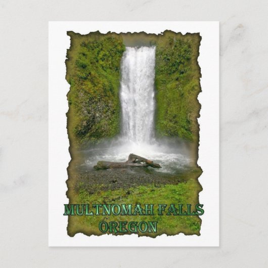 Multnomah Falls Briefkaart (Voorkant)