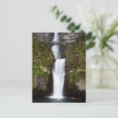 Multnomah Falls in the Columbia Gorge Briefkaart (Staand voorkant)