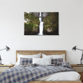 Multnomah Falls in the Columbia Gorge Canvas Afdruk (Insitu (Slaapkamer))
