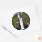 Multnomah Falls in the Columbia Gorge Ronde Sticker (Envelop)