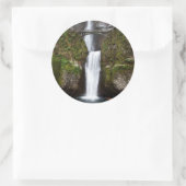 Multnomah Falls in the Columbia Gorge Ronde Sticker (Tas)
