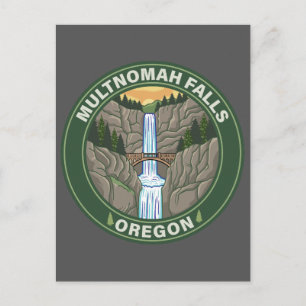 Multnomah Falls Oregon Briefkaart