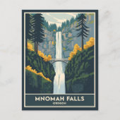 Multnomah Falls Oregon Briefkaart (Voorkant)