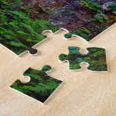 Multnomah Falls Oregon. Kerstgroeten Legpuzzel (Zijkant)