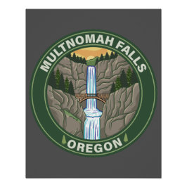 Multnomah Falls Oregon Perfect Poster
