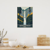 Multnomah Falls Oregon Poster (Keuken)
