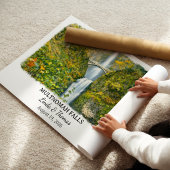 Multnomah Falls Oregon Poster, Aquarel, Op Maat Poster